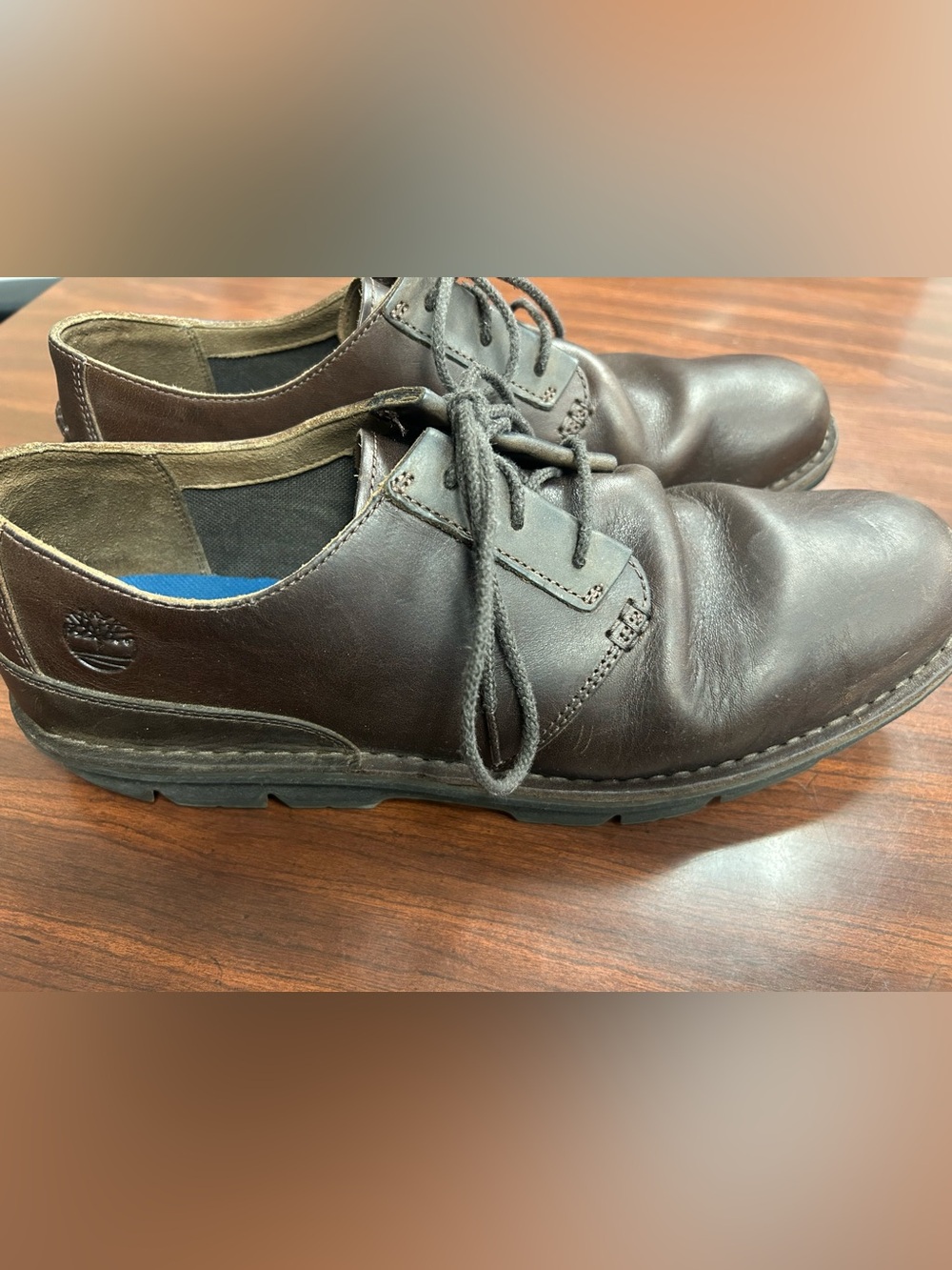 Timberland SensorFlex Men's US 13 Brown Leather Coltin Lace-Up Oxford Shoes